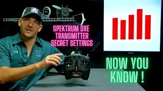 SECRET SETTINGS SPEKTRUM DXE TRANSMITTER