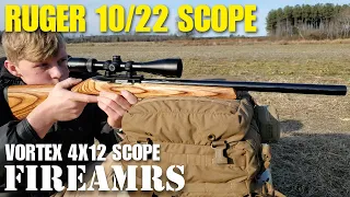 Ruger 10/22 rifle and scope combo