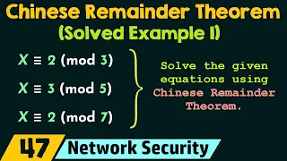 The Chinese Remainder Theorem (Solved Example 1)