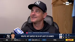 Aaron Boone on the Yankees' huge comeback, sweeping the Giants