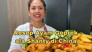 Resep Ayam Geprek ala Shanty di China