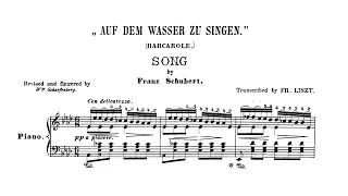 SchubertLiszt - Barcarolle "Auf dem Wasser zu singen"