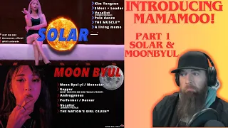 INTRODUCING MAMAMOO! Part 1 Solar & Moonbyul VIDEO REACTION!