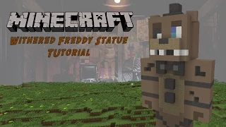 Minecraft Tutorial: Withered Freddy (Five Nights At Freddy's 2) Statue
