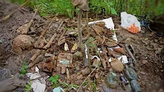 3 солдата на входе в блиндаж. Бои за Кулаково 3 Russian soldier at the entrance to the dugout #32