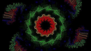 Psychedelic Mandalas for Chromadepth 3D glasses