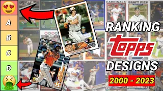 I Ranked the Last 24 Years of Topps Flagship Baseball Card Designs! Here's How They Placed...