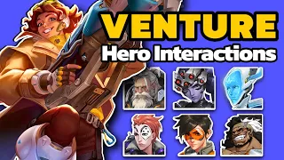 VENTURE - New Voice Line Hero Interactions (Overwatch 2 Season 10)