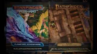 New Pathfinder and Starfinder Flip Mats