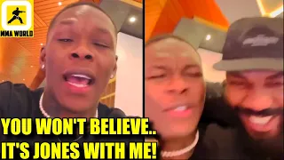 UNBELIEVABLE FOOTAGE of 'ARCH-ENEMIES' Israel Adesanya and Jon Jones coming face to face!, UFC 290