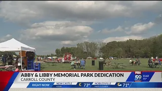 Community comes out to dedicate Abby and Libby Memorial Park