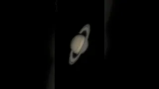 live view of Saturn through my telescope 🤩#shorts #fyp #saturn