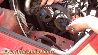 Tutorial schimbat distributia 1.5dci euro 3, 65 cai, fara AC la Logan. part. 1