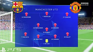 FIFA 22 PS5 | Barcelona vs Manchester United - UEFA Champions League - Full Gameplay