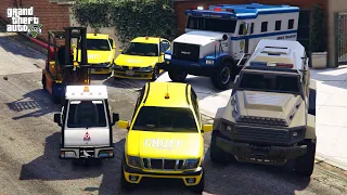 GTA 5 - Stealing Rare Liberty City Emergency Vehicles with Franklin! | (GTA V Real Life Cars #188)