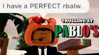 TROLLING AND GETTING JAILED AT PABLO'S | Trolling at Pablo's Italiano Restaurant | ROBLOX