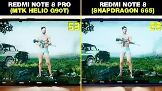 REDMI NOTE 8 PRO (HELIO G90T) vs REDMI NOTE 8 (SNAPDRAGON 665) БОЛЬШОЕ СРАВНЕНИЕ В ИГРАХ! FPS+НАГРЕВ