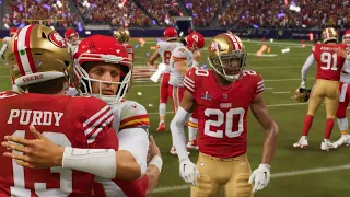 49ers vs. Chiefs Super Bowl 58 Simulation Madden 24