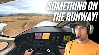 GO AROUND! Moose on the Runway?! | IFR Approach & Low Overshoot | Pilot Vlog