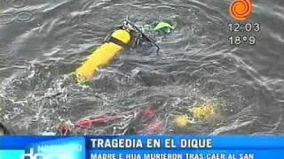 Una camioneta cayó al lago San Roque