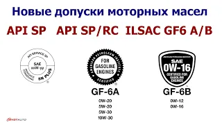 API SP, API SP RC, ILSAC GF6, GF6A, GF6B Новые допуски моторных масел. Что это значит?   #Anton_mygt