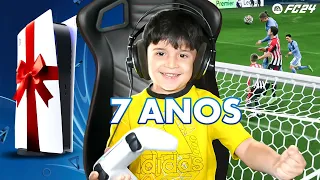 CRIANÇA PRO PLAYER no FIFA 2024 VALENDO UM PS5😱 (emocionante)