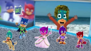Pj Masks and Super Why in Funny Cinema Finger Family | Nursery Rhymes For Children
