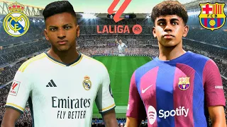 EA FC 24 - Real Madrid vs. Barcelona - Bellingham Vini Jr. Yamal - La Liga 23/24 | PS5 | 4K HDR