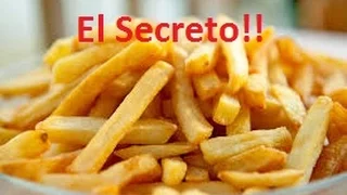 Papas fritas  crujientes tipo McDonalds El secreto Facil muy crocantes