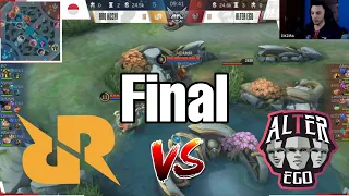 FINAL DO CAMPEONATO DA INDONESIA - RRQ VS ALTER EGO - MOBILE LEGENDS