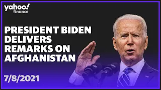 President Biden delivers remarks on Afghanistan drawdown efforts