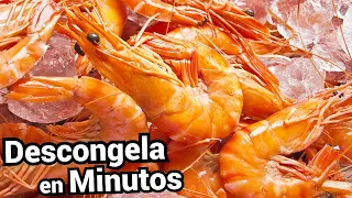 DESCONGELA LANGOSTINOS RAPIDO Y BIEN 👌😎 TRUCOS 🍤 y RECETA PERFECTA para cocinarlos a la PLANCHA