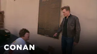 Conan Clashes With The Warner Bros. Rhubarb Lady | CONAN on TBS