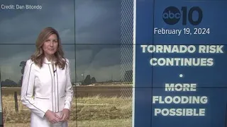 California Storm: Tornado risk continues & Weather Update