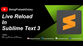 livereload in sublime text | live reload w3schools #BeingPrakashDubey #WebsiteDesign #W3Schools