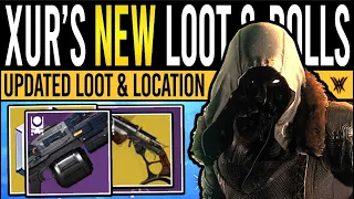 Destiny 2 | NEW XUR WEAPONS & ARMOR! - Weapon Rolls, Exotics, Xur Location & More | 11th March