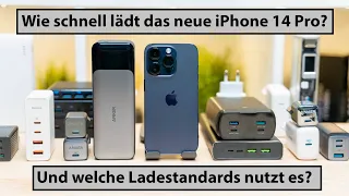 Apple iPhone 14 Pro laden, welcher Ladestandard wird unterstützt und wie schnell lädt es?