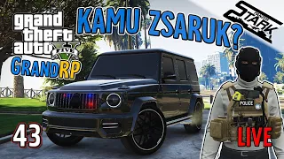 GTA 5 GrandRP - 43.Rész (Kamu Rendőrök 30 Millás Verdával? Megéri?) - Stark