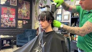 Men’s Scissor Cut | “The Shag Haircut” Step By Step Tutorial