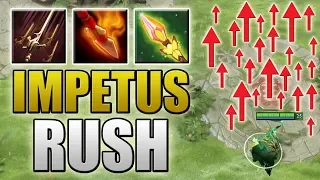 My Impetus is on Fire [Quadruple Burning Spear + Impetus = Swashbuckle] Dota 2 Ability Draft