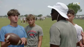 Hendon Hooker mic'd up at Manning Passing Academy