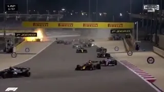F1 Romain Grosjean lucky escape 2020 Bahrain Grand Prix