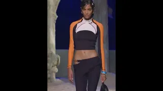 Sacha Quenby walks for Versace fashion show