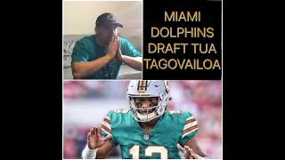 Miami dolphins draft Tua Tagovailoa (Superfan reaction)