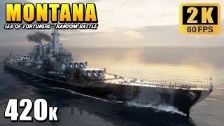 Battleship Montana - 420K in Cyclone