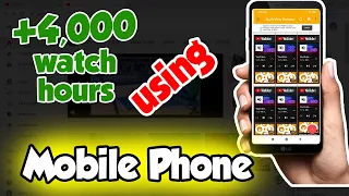 How to get Watch Hours on YouTube using Mobile Phone