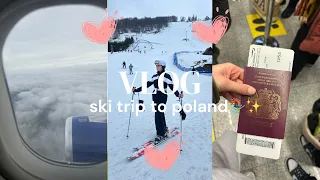 SKI TRIP TO POLAND ✨⛷| pack with me + airport trips + skiing + spa days