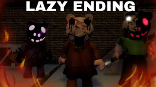 How to get Lazy Ending In Piggy Miserability!! [super duper hard]