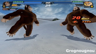 Fusion Gohan and Goku in Great Apes into Gokhan Oozaru (dbz tenkaichi 3 mod)