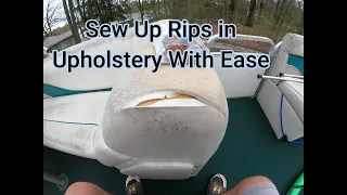 Pontoon Boat Upholstery Repair